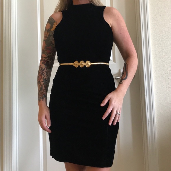 Vintage Short Black Dress - Picture 1 of 8